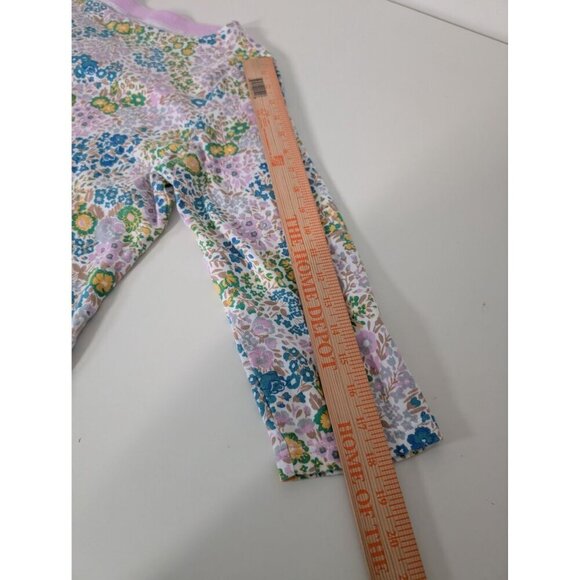 Croft & Barrow Floral Shirt Womens Size Large Purple 100% Cotton 3/4 Sleeves - Picture 5 of 8